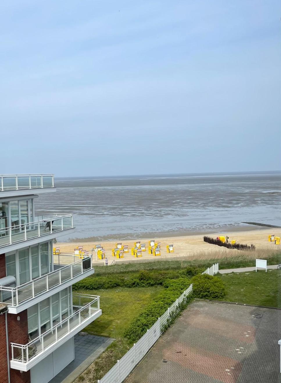 Traumhafte Ferienwohnung - Direkter Meerblick - 50M Zum Strand In Cuxhaven Duhnen In 1A Lage Im Haus Seehuette Kültér fotó